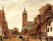 HEYDEN, Jan van der View of Delft oil painting